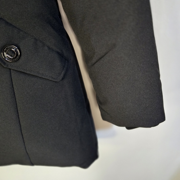 PUREMSX Women's Size L NWT Black All Weather Hooded Jacket with Red Lining - Picture 11 of 16